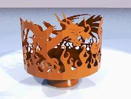 Dragon and Phoenix Fire Pit Dragon and Phoenix Fire Pit